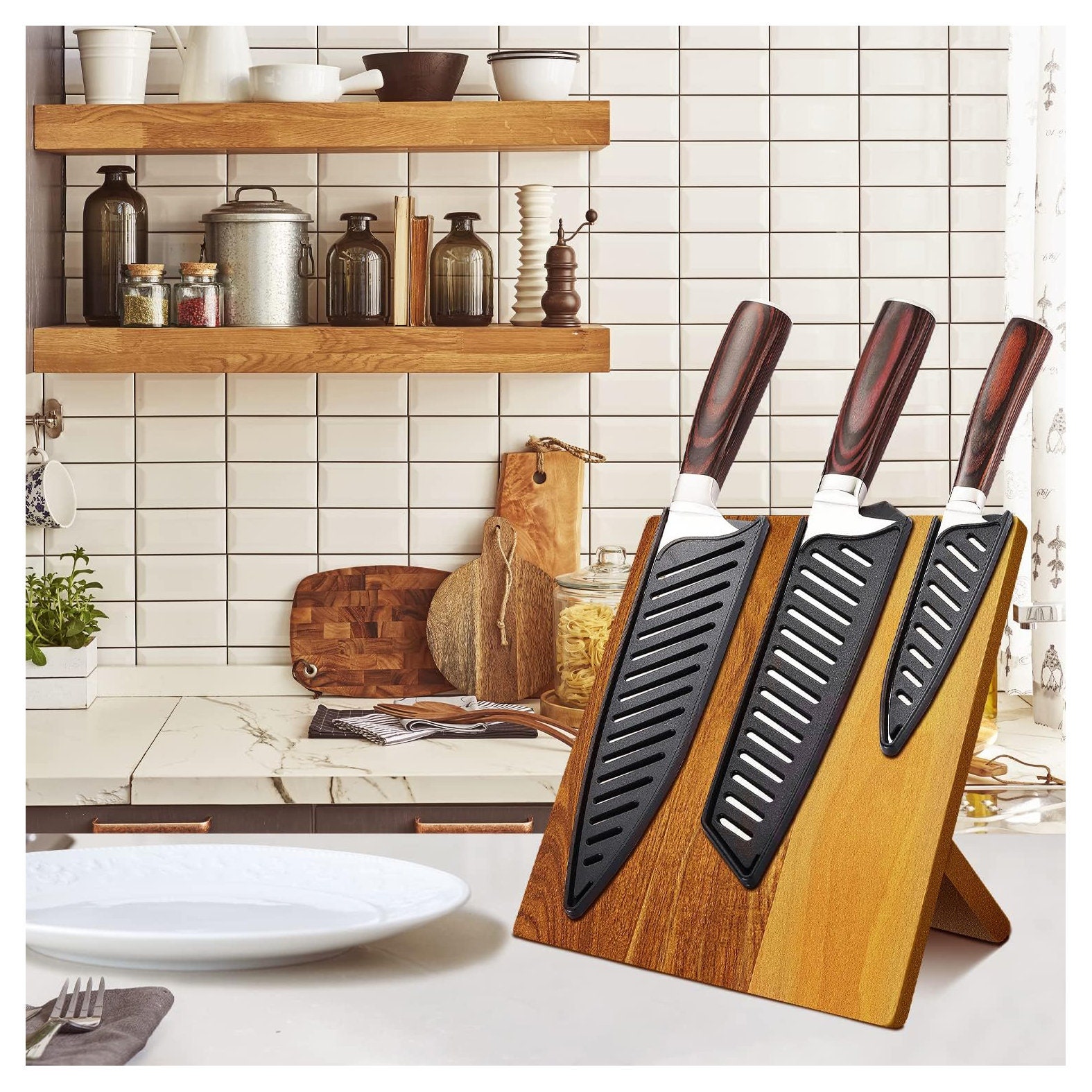 Damascus Chef Kitchen Knife Set - Groovy Guy Gifts