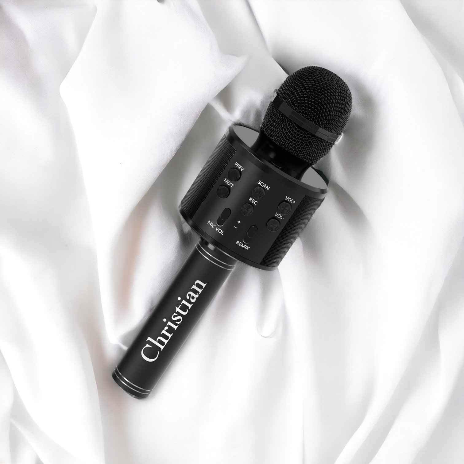 Personalized BLUETOOTH MIC Microphone Karaoke Singing Singer Birthday ...