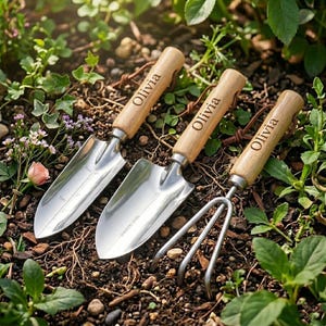 Personalized GARDENING TOOLS SET Garden Flower Home Outdoor Birthday Gift for Her Mom Women Him Men Dad Boyfriend Fathers Day Custom