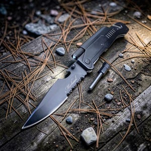 Personalized MULTITOOL POCKET KNIFE for Men Flashlight Groomsmen Birthday Gift for Him Dad Boyfriend Fishing Camping Hunting Custom Mothers