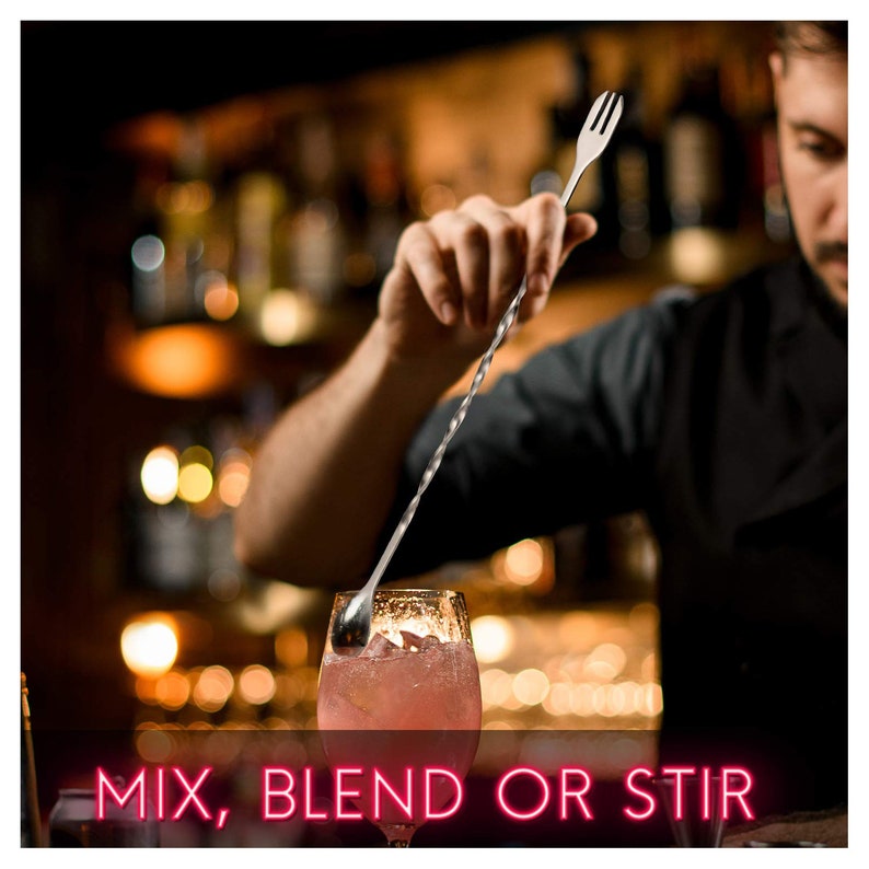 PrecisionMemory Cocktail Muddler and Mixing Spoon - Thumbnail 4