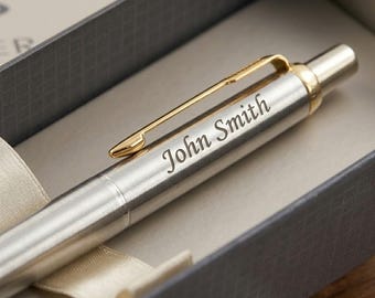 Personalized Pen PARKER JOTTER Graduation Teacher Coach Groomsmen Birthday Gift for Him Her Mom Dad Men Women Son Boyfriend Custom Engraved