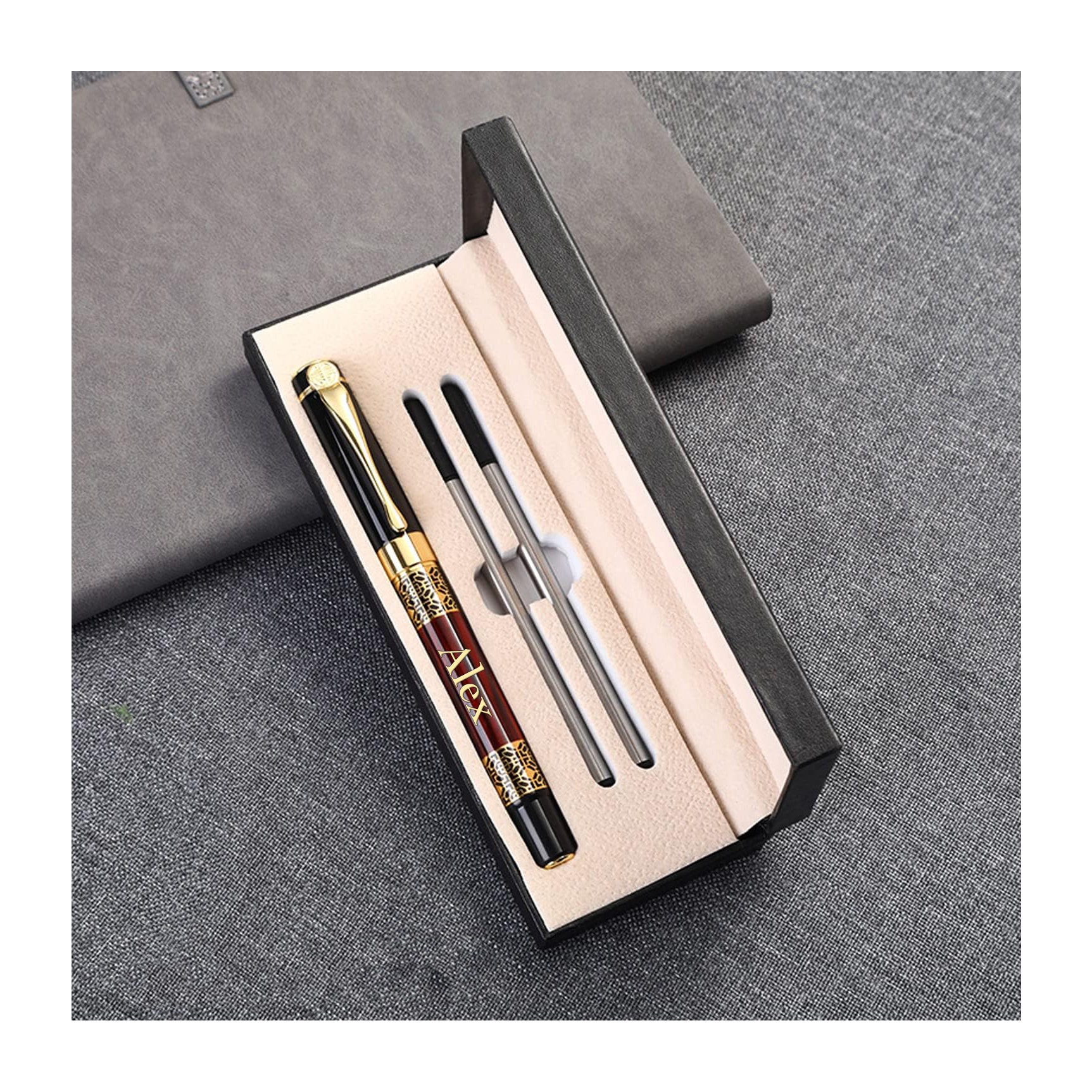 Personalized EXECUTIVE PEN Pens Groomsmen Birthday Gift for Him Dad Men ...