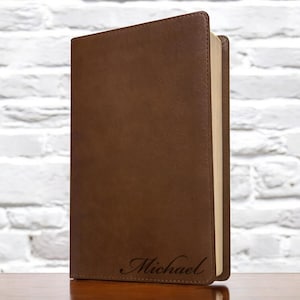 Personalized NLT BIBLE Christian Baptism Gift for Him Dad Men Her Mom Women Catholic Confirmation Communion Wedding Birthday Custom Engraved