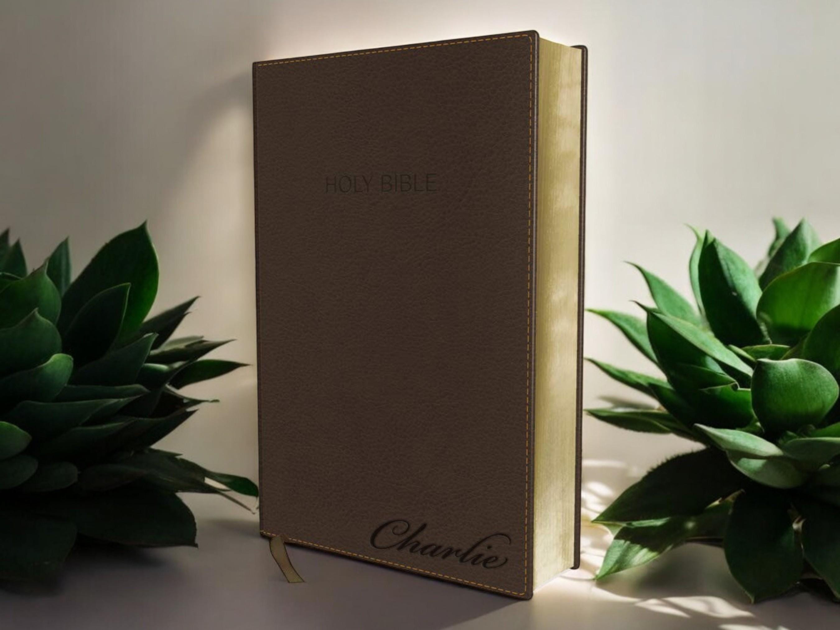 Personalized NIV STUDY BIBLE Christian Baptism Gift for Dad Men Her Women Catholic Confirmation Communion Wedding Birthday Custom Engraved