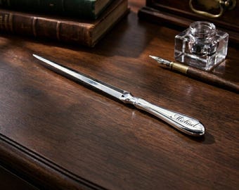Personalized LETTER OPENER Housewarming Home Birthday Gift for Him Dad Men Her Women Mom Office Teacher Retirement Coach Fathers Day Custom