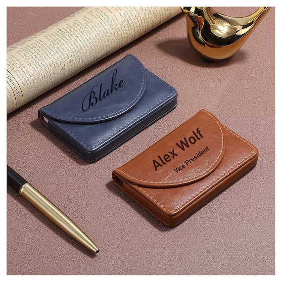 Personalized BUSINESS CARD HOLDER Lestcase Custom Engraved