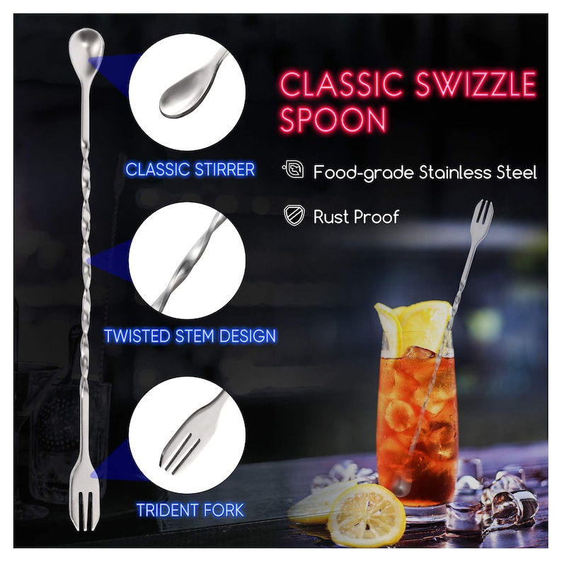 PrecisionMemory Cocktail Muddler and Mixing Spoon - Thumbnail 5