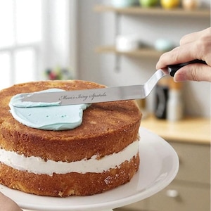 Personalized ICING SPATULA Cake Baking Kitchen Home Birthday Gift for Her Women Mom Bakery Pharmacist Unique Fathers Day Custom Engraved
