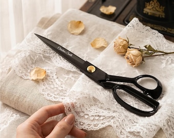 Personalized Professional Tailor Scissors – Heavy Duty Fabric & Leather Cutting Shears Sewing Gift for Her Women Mom Grandma Custom Engraved