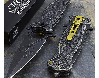 Couteau de poche Ninja personnalisé pour hommes avec couteaux à clip gravés  Ceinture de brise-verre multi-outils Cadeaux de Saint-Valentin pour lui  papa petit ami -  France