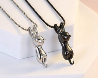 Personalized CROSS URN NECKLACE Cremation Jewelry for Men Women Human Ashes Keepsake Hair Dog Cat Pet Memorial Waterproof Custom Engraved