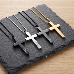 Personalized CROSS URN NECKLACE Cremation Jewelry for Men Women Human Ashes Keepsake Hair Dog Cat Pet Memorial Waterproof Custom Engraved