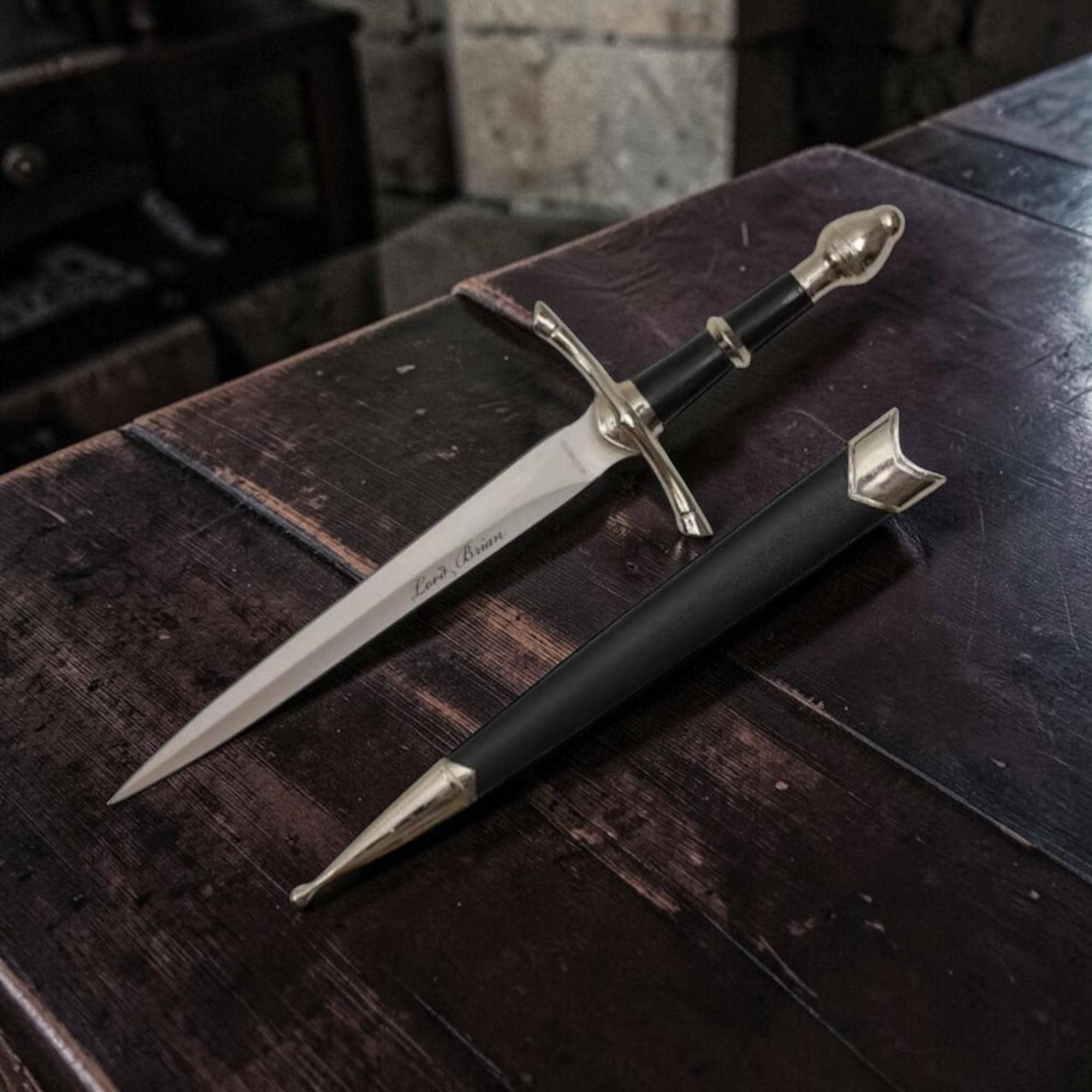Personalized DAGGER & SHEATH Medieval Knight Knife Swords Fantasy ...