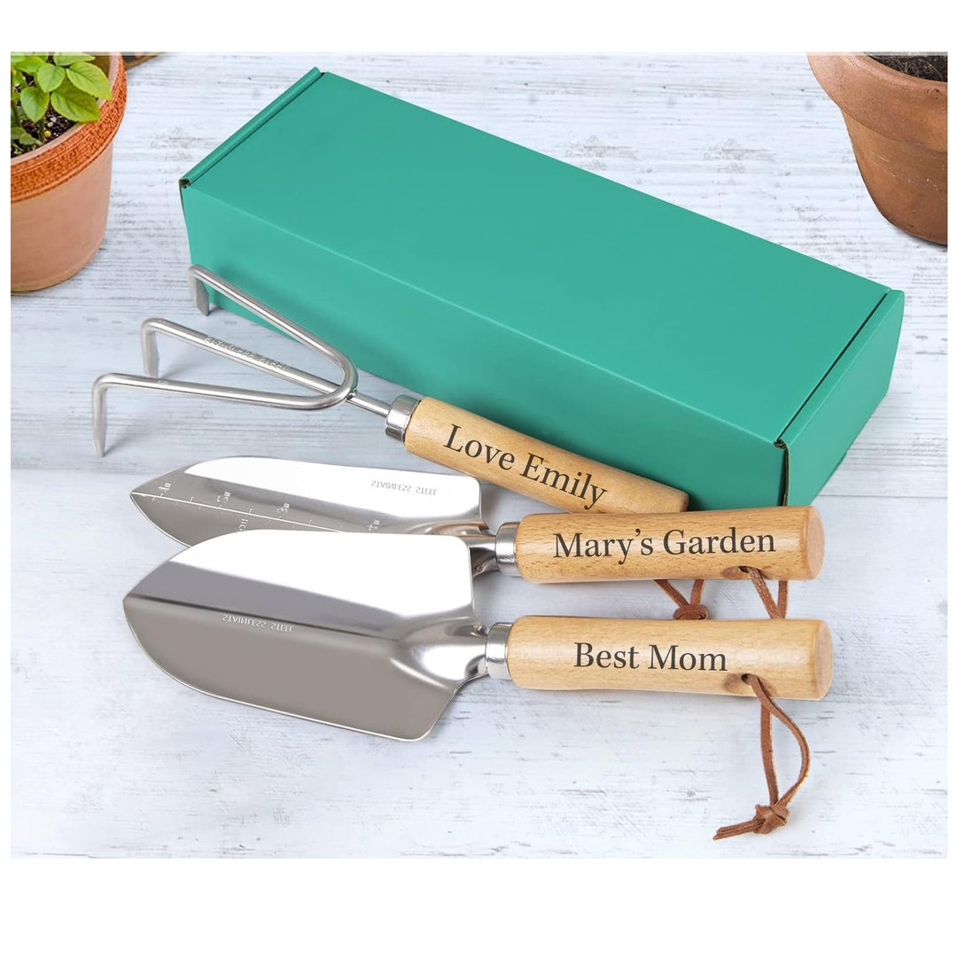 Personalized GARDENING TOOLS SET Custom Engraved Garden Tool Home Gifts
