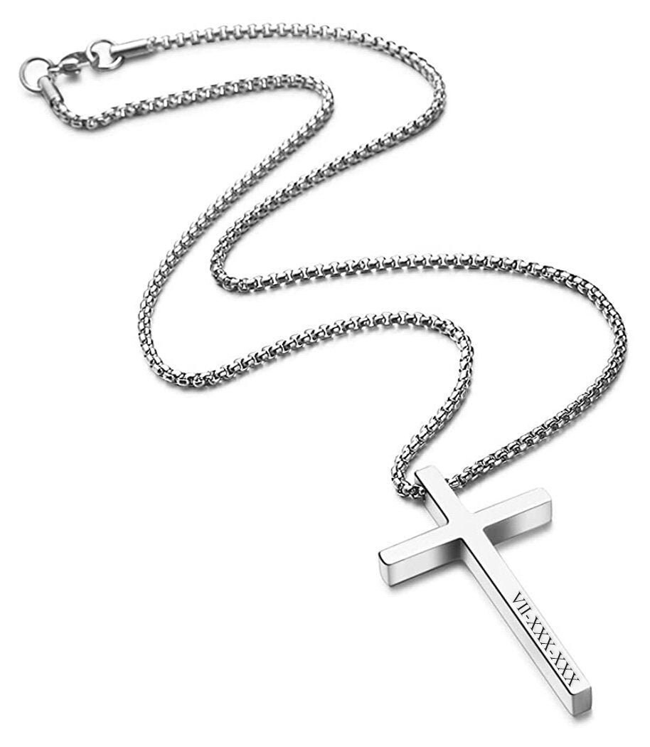 Personalized CROSS NECKLACE Custom 