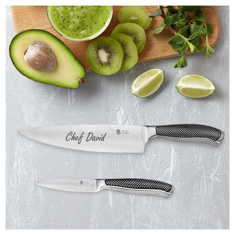 Personalized CHEF KNIFE SET Chefs Knives Cooking Kitchen Gifts Etsy