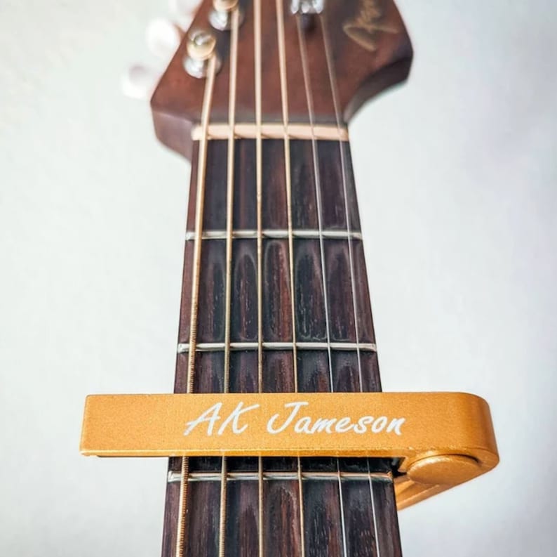 Personalized GUITAR CAPO Custom Engraved Capos Guitarist Gift Etsy