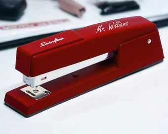 Personalized STAPLER Custom Engraved Office Work Staplers Teacher Appreciation Gifts for Dad Him Men Boyfriend Birthday Women Her Mom Office