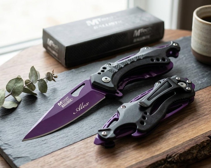 Personalized Multitool POCKET KNIFE with Clip Knives Fishing Camping Groomsmen Birthday Gift for Him Dad Men Boyfriend Son Custom Engraved