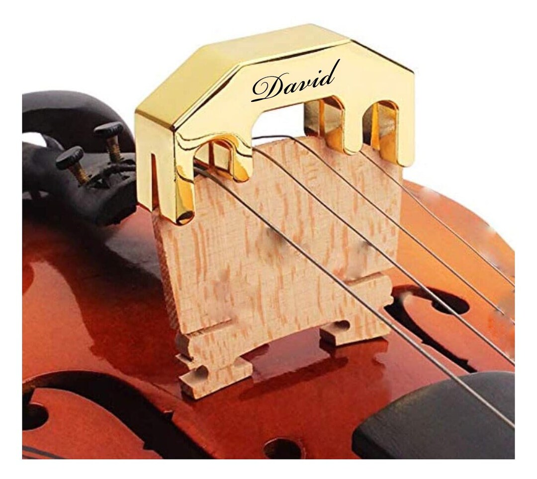 Personalized Metal Violin Mute Practice Violin Silencer Notes Student