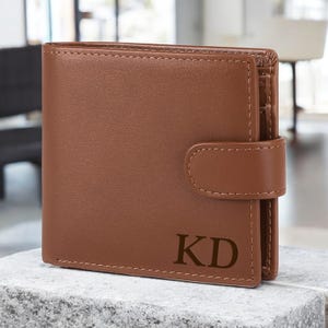 Cartera de cuero personalizada para padrinos de boda, regalo para él, papá, hombres, esposo, viajes, minimalista, cumpleaños, novio, grabado personalizado.