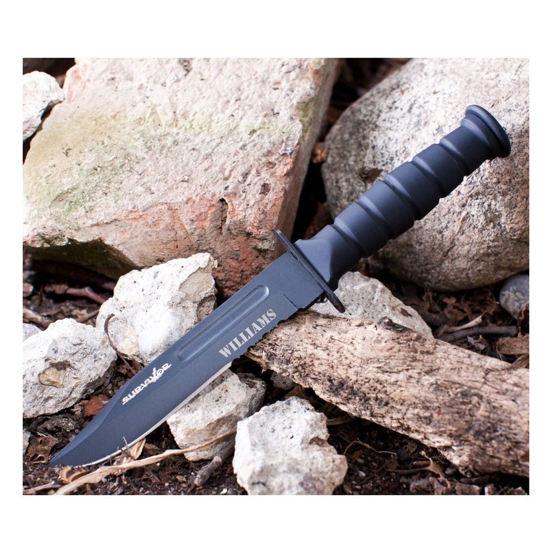 Personalized HUNTING KNIFE & SHEATH Knive Knives Camping Hiking