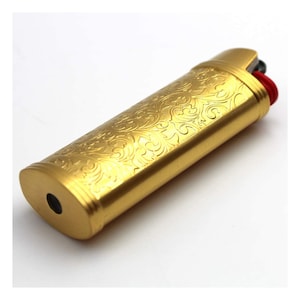 Estuche para encendedor personalizado, funda para padrinos de boda, regalo de cumpleaños para él, papá, hombre, cigarro (encendedor BIC J6), novio, Día del Padre, grabado personalizado. imagen 9