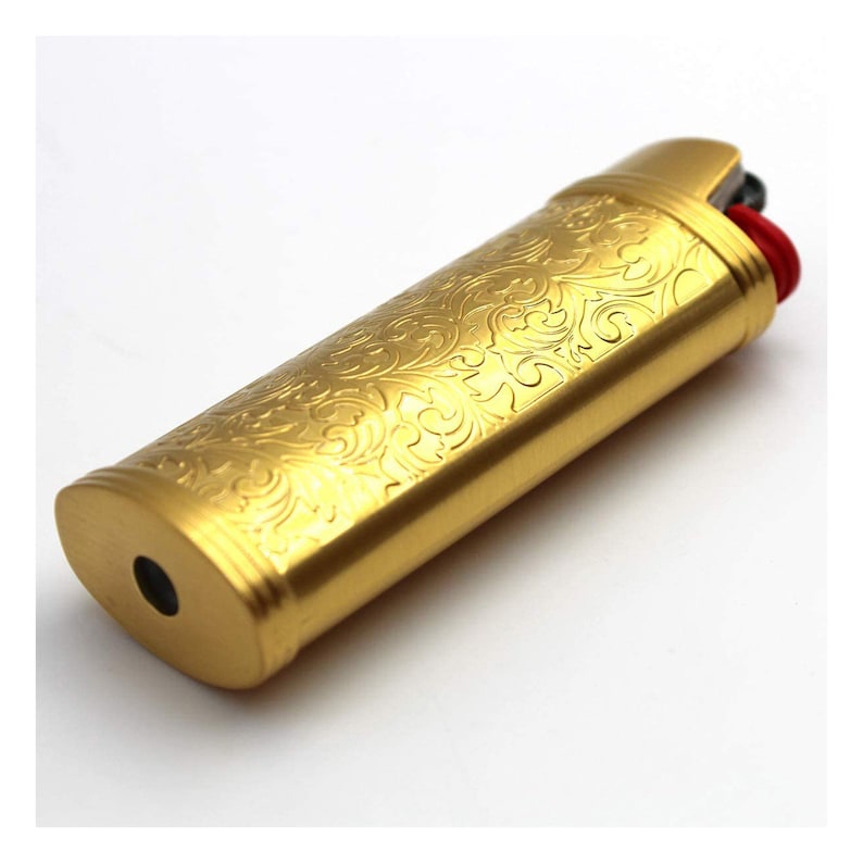 Estuche para encendedor personalizado, funda para padrinos de boda, regalo de cumpleaños para él, papá, hombre, cigarro (encendedor BIC J6), novio, Día del Padre, grabado personalizado. imagen 9