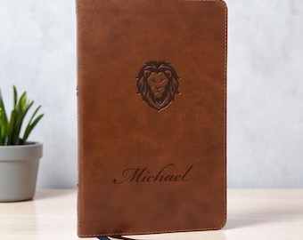 Bibbia NKJV personalizzata in pelle, regalo cristiano per giovani, laurea, per lui, papà, uomini, per lei, mamma, ragazzi, ragazze, ricordo di matrimonio, incisione personalizzata.