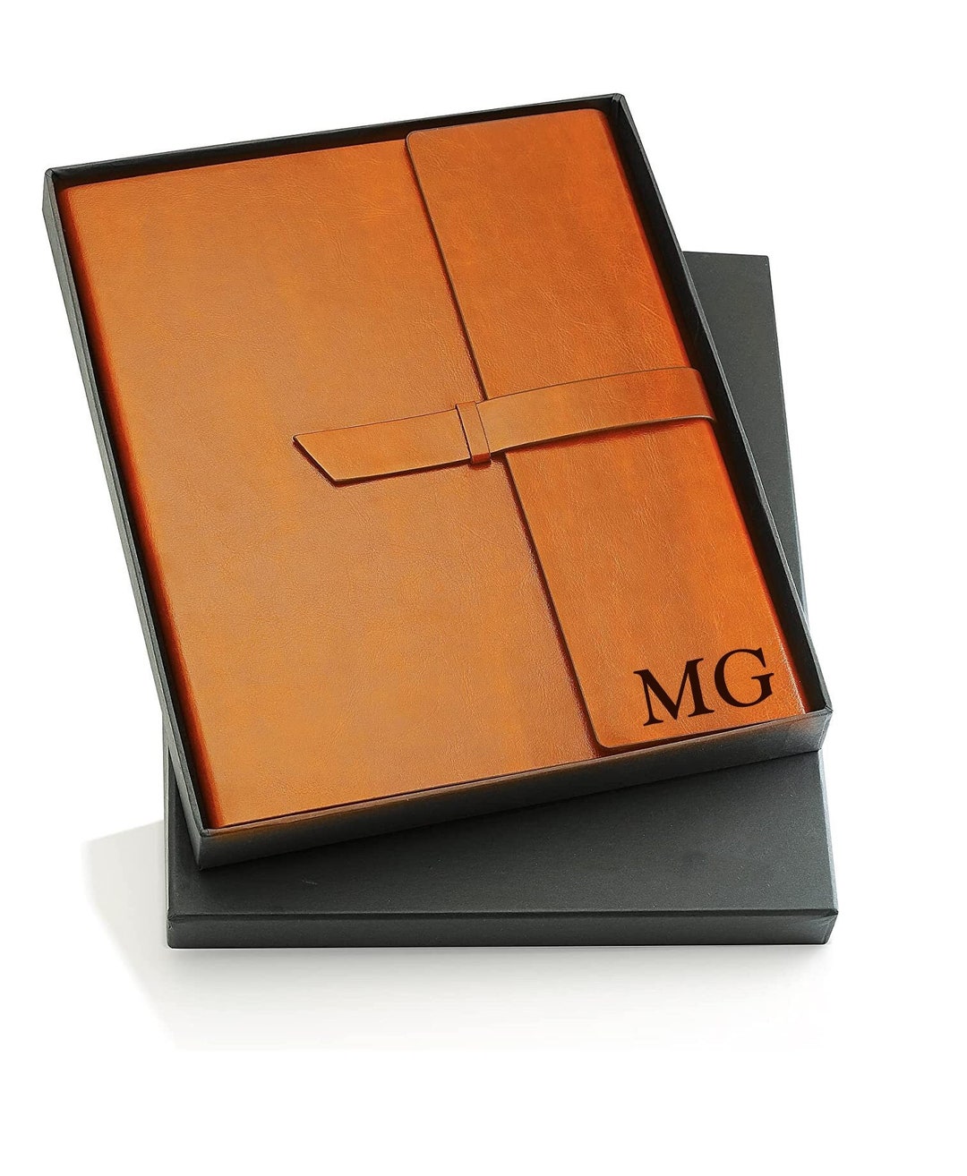 Personalized LEATHER PORTFOLIO & ZIPPER Padfolio Notepad Notebook