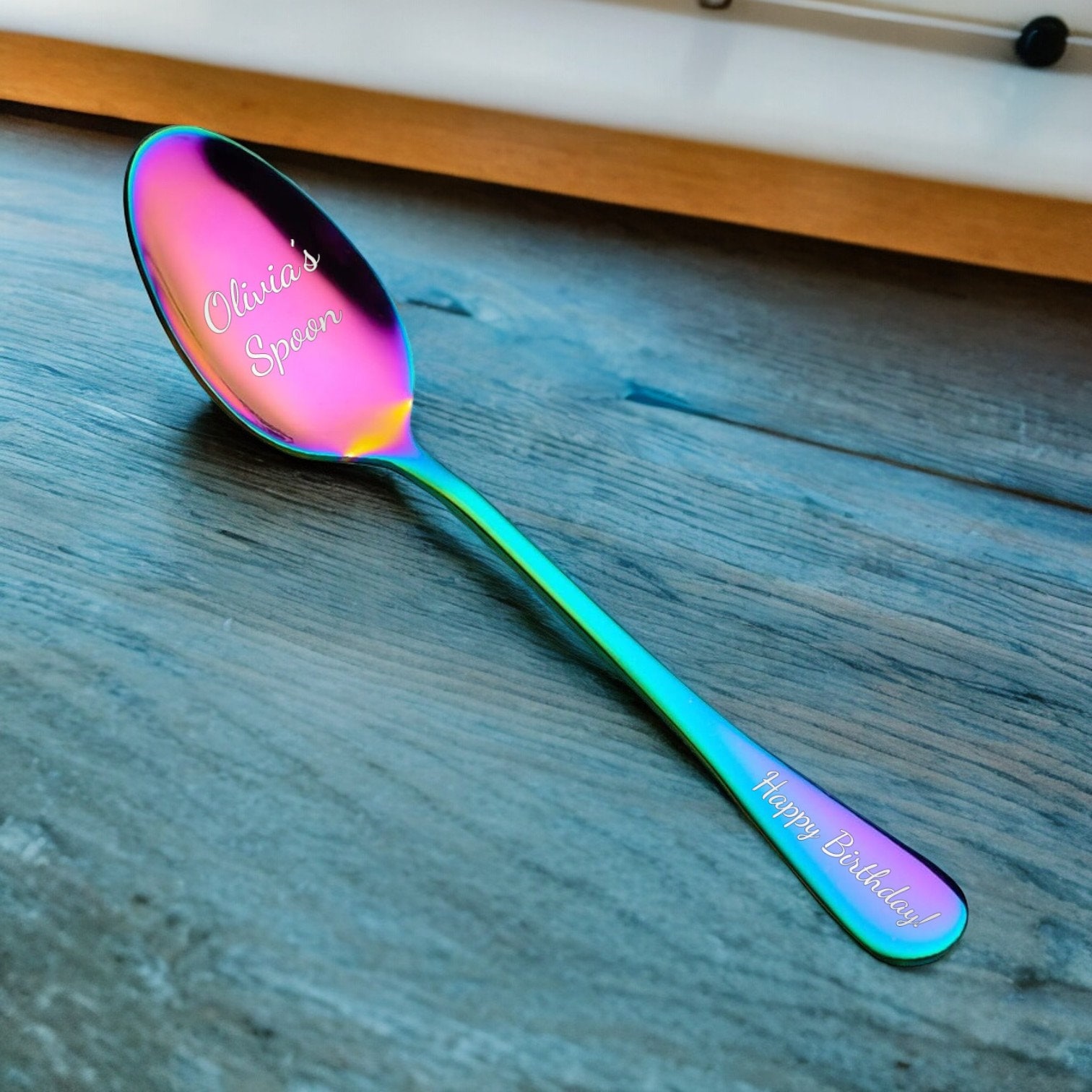 Custom Spoons Mini Personalized SPOON Utensil Dinnerware Kitchen Cooking Bridesmaid ...