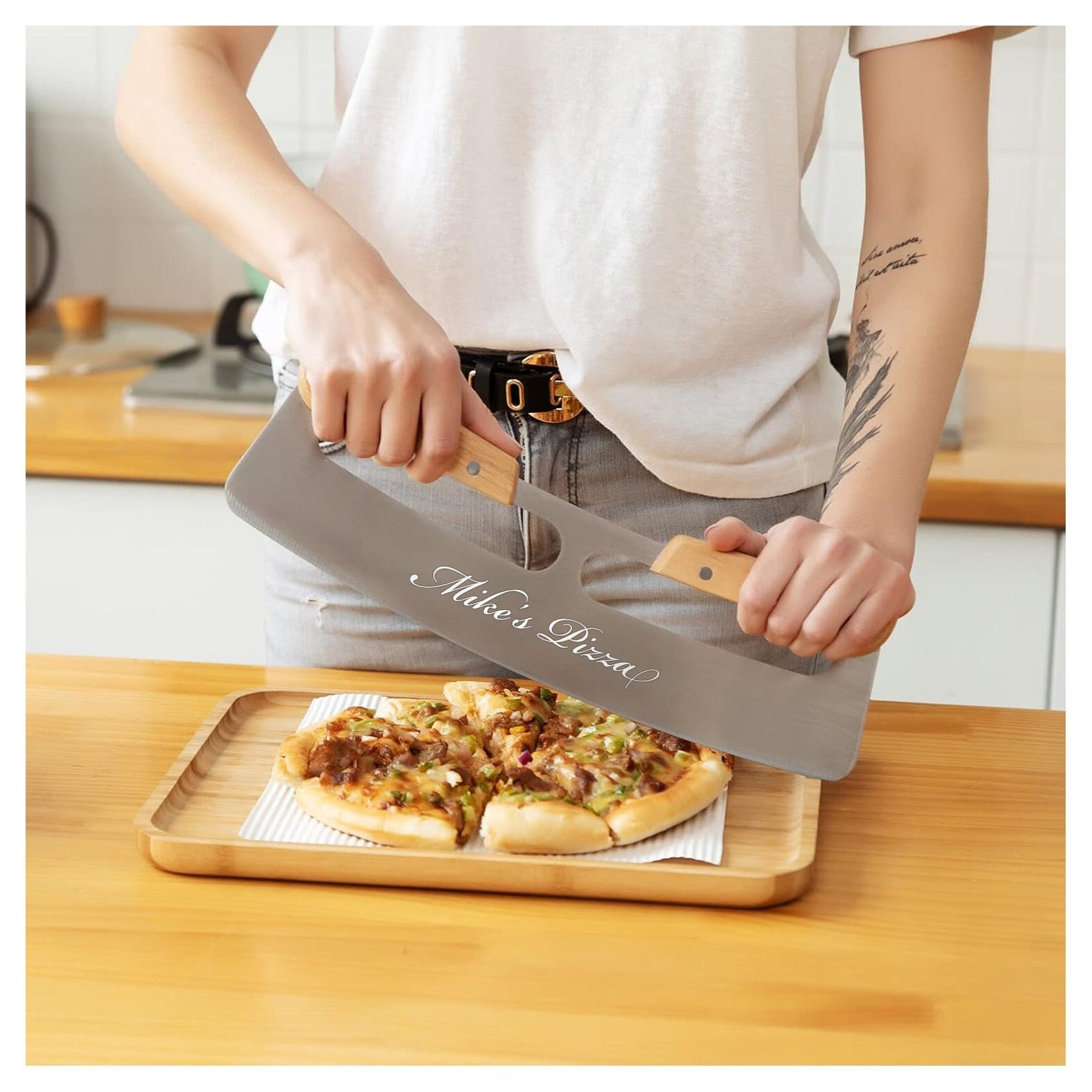 Personalized Pizza Cutter Rocker