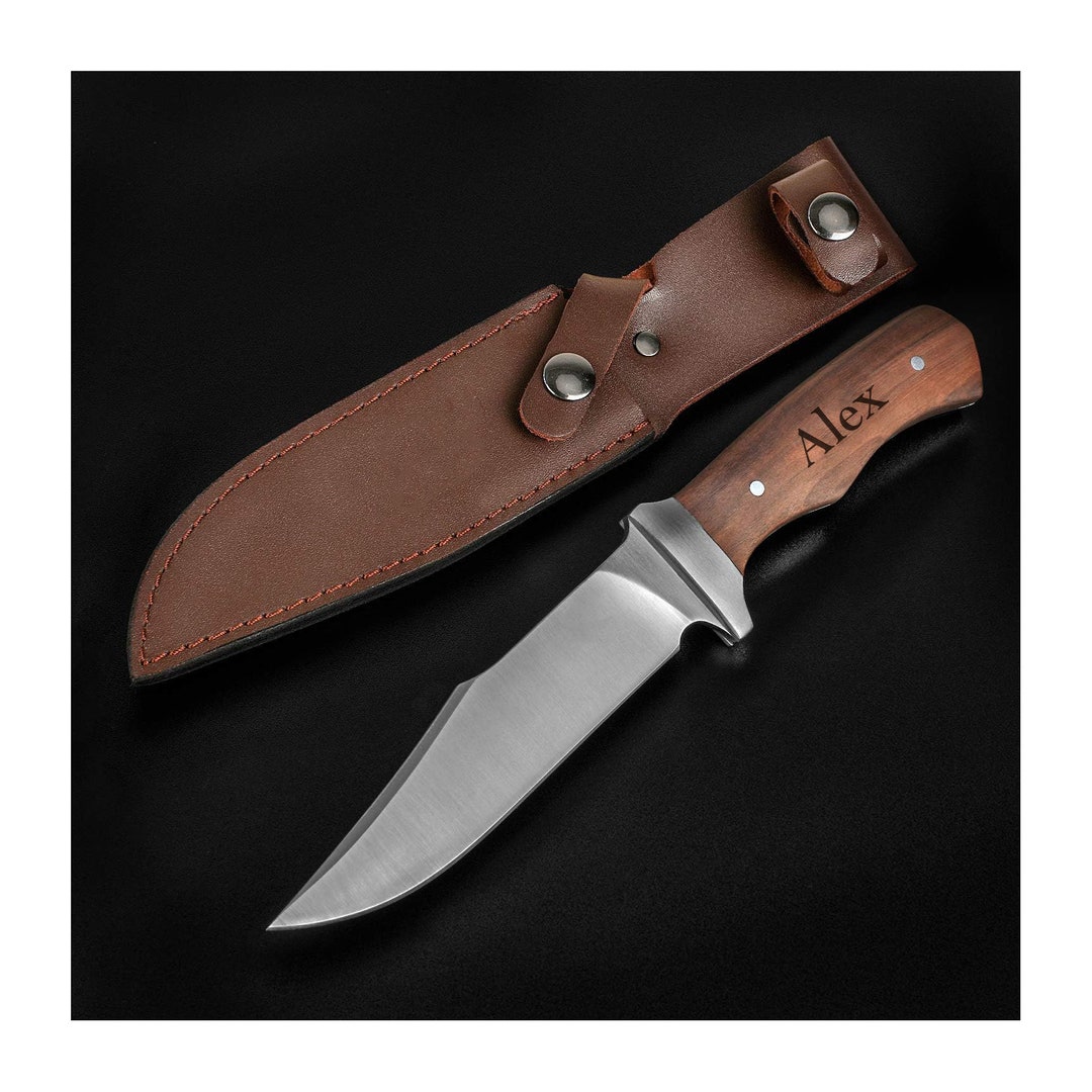 Personalized HUNTING KNIFE & SHEATH Knive Knives Custom Engraved