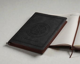Personalized Vintage LEATHER JOURNAL for Men Women Travel Diary Notebook Graduation Birthday Gift for Him Her Mom Dad Wedding Fathers Day