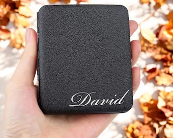 Personalized CIGARETTES CASE HOLDER Cigarette Box Groomsmen Birthday Gift for Him Dad Men (Holds 20) Boyfriend Custom Engraved Engraved