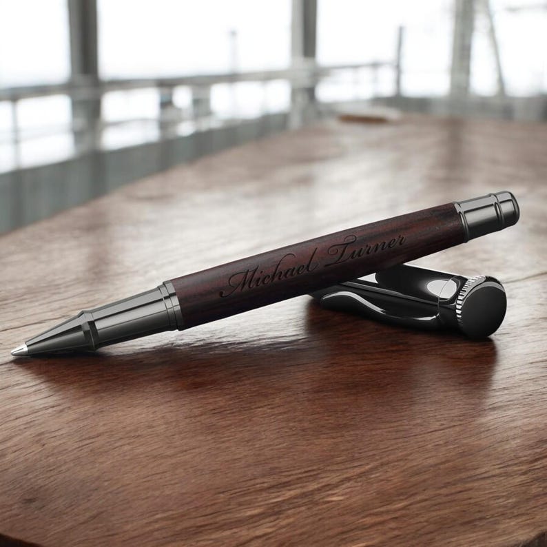 Personalized PEN Pens Wood Walnut Graduation Teacher Birthday Gift for ...