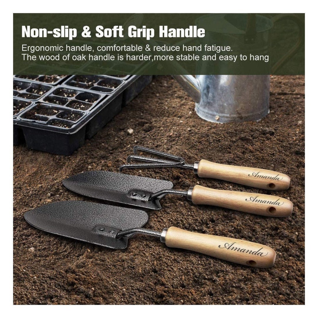 Personalized GARDENING TOOLS SET Custom Engraved Garden Tool Etsy
