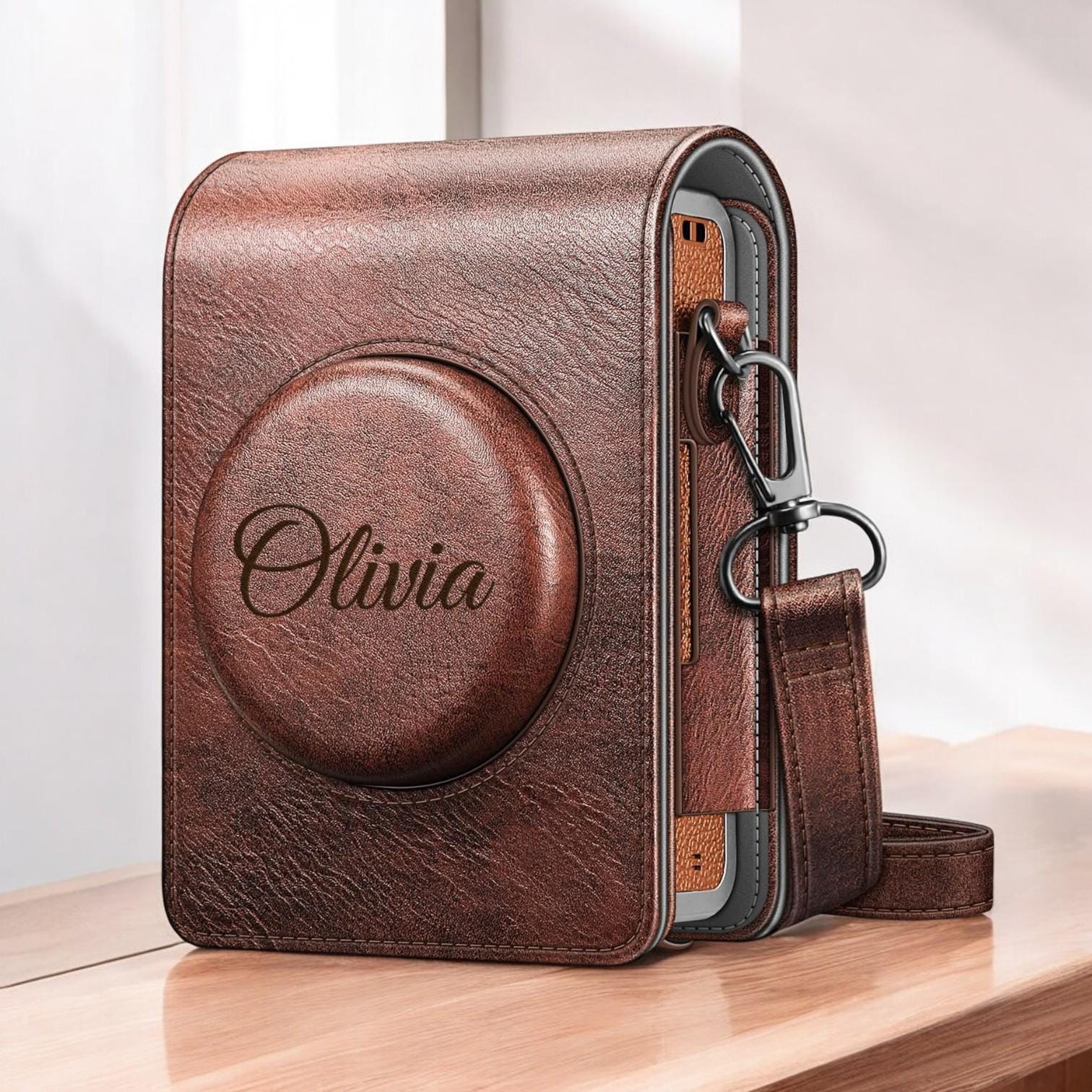 Funda Moderna De Piel Sintética Para Cámara Instax Mini Evo | Meses Sin