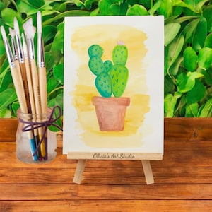 Personalized 7-Inch Wooden Easel Mini Tabletop Display Stand Wedding Gift for Her Kids Crafts Photos Picture Frame Invitations Place Cards