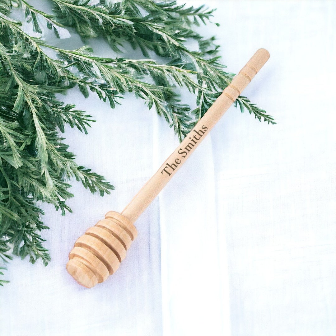 Personalized HONEY DIPPER Mixer Spoon Comb Honeycomb Custom Engraved ...