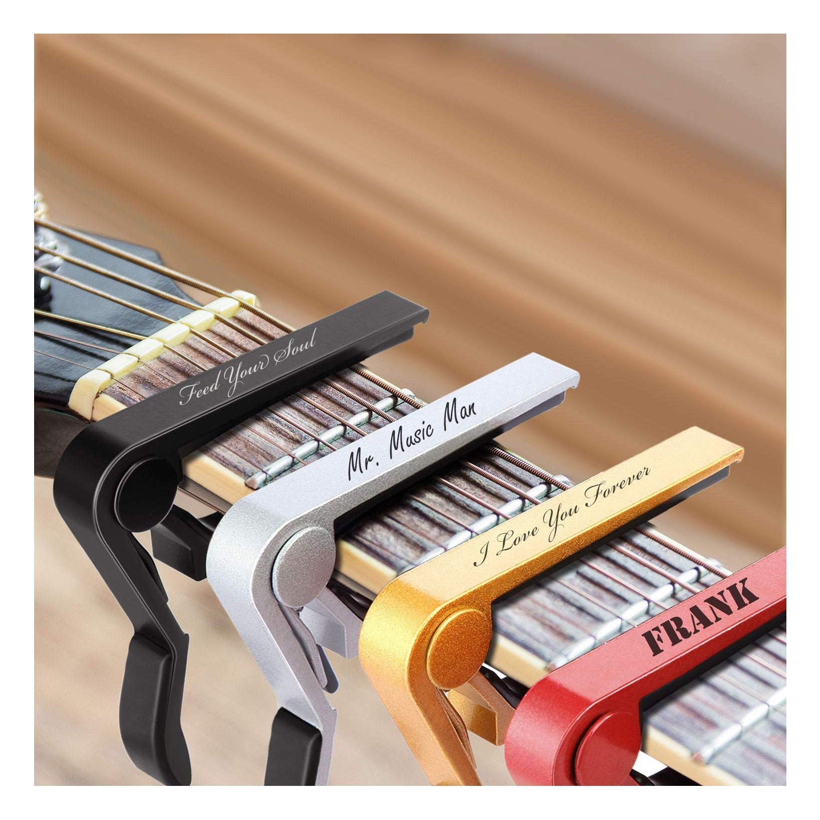 Personalized GUITAR CAPO Custom Capos Guitarist Gift Musician Etsy