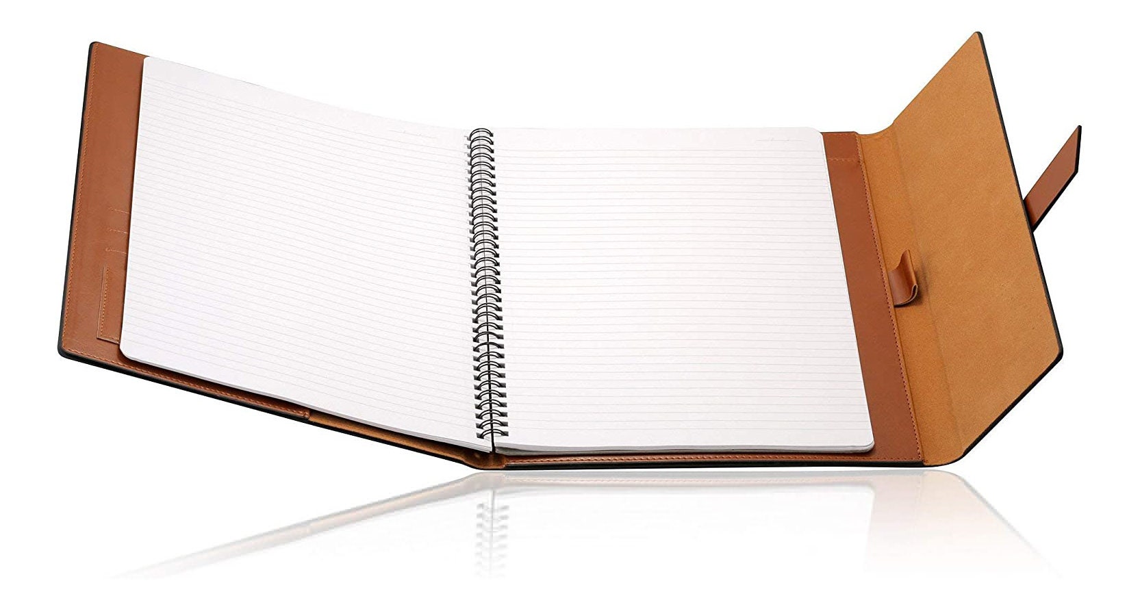 Personalized LEATHER PORTFOLIO Padfolio Notebook Organizer Folder Planner Business Corporate Gifts for Him Dad Men Boyfriend Custom Engraved
