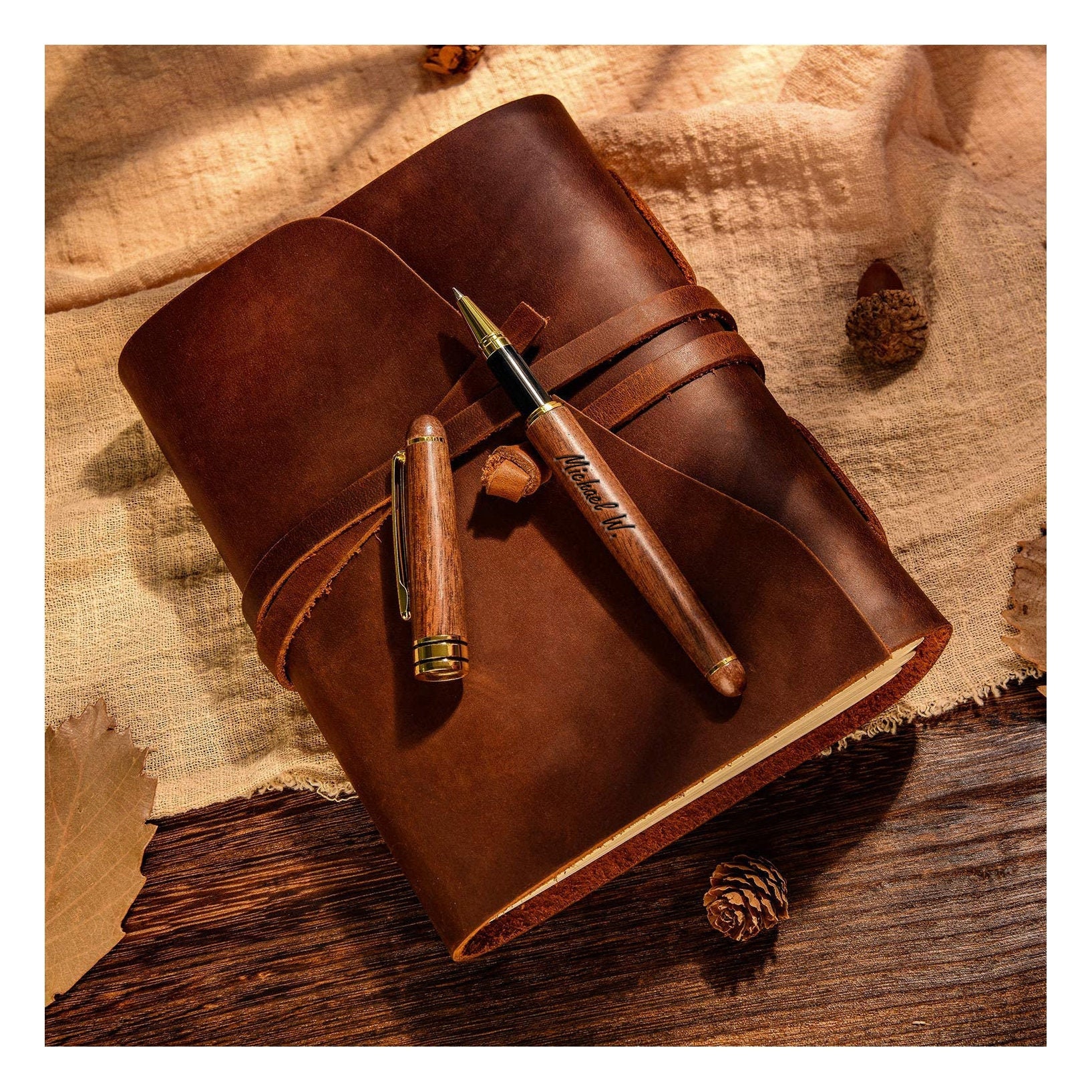 Personalized Engraved Wood Pen Box Gift Set: Graduation Anniversary Christmas Gift - View #10