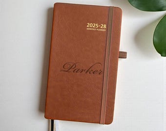 Personalized 2026-2028 POCKET PLANNER CALENDAR Organizer Notepad Teacher Birthday Gift for Him Dad Men Her Women Mom Student Coach Custom