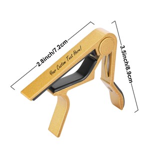 Personalized GUITAR CAPO Custom Engraved Capos Guitarist Music Teacher Groomsmen Gifts for Dad Him Men Husband Boyfriend Gift Musician Band image 5