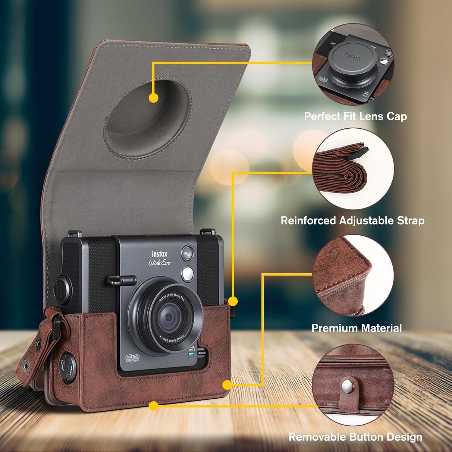 Personalized Fujifilm Instax Wide EVO Camera Case Bag Cover