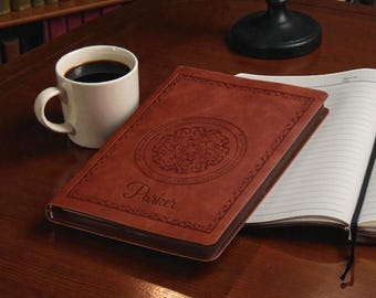 Personalized Vintage LEATHER JOURNAL for Men Women Travel Diary Notebook Graduation Birthday Gift for Him Her Mom Dad Wedding Fathers Day