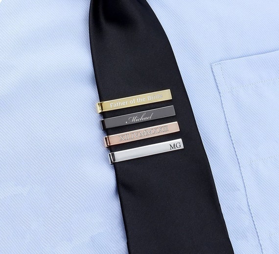 Men Metal Tie Clip Clasp Bar Wedding Party Necktie Pin Silver Gold Jewellery