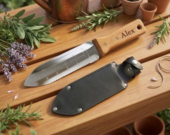Personalized NISAKU NJP650 Hori Hori Namibagata Tool Knife Weeder